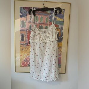 For Love & Lemons White Flower Dress Size M